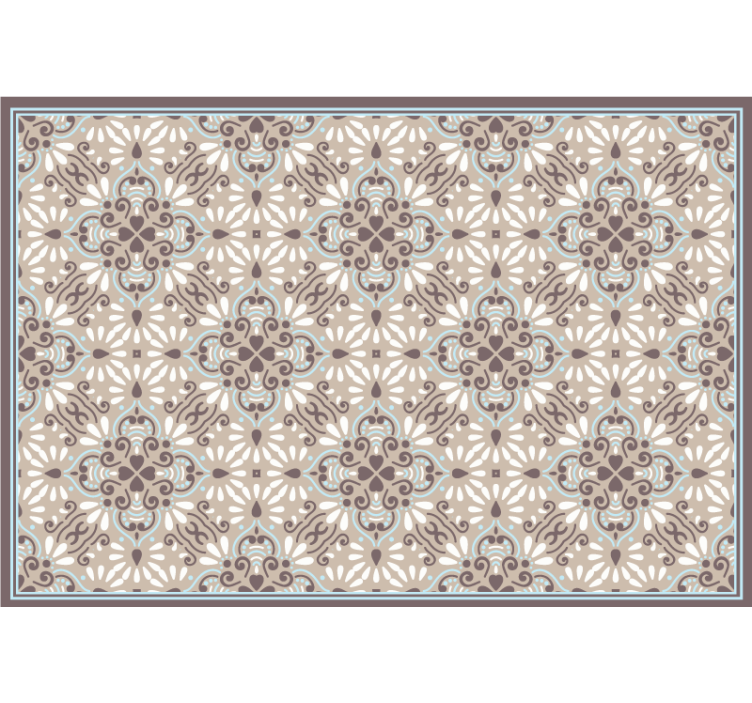 Rollo fenster beige mit beigem mosaikdesign - TenStickers