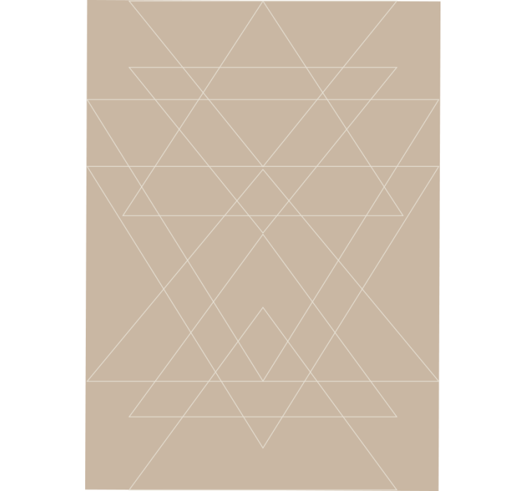 Rollo fenster beige mit nordischem dreiecks-mosaik - TenStickers