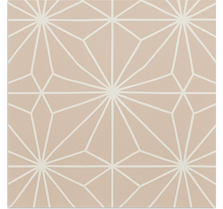 Rollo fenster beige mit beigem sternenmuster - TenStickers