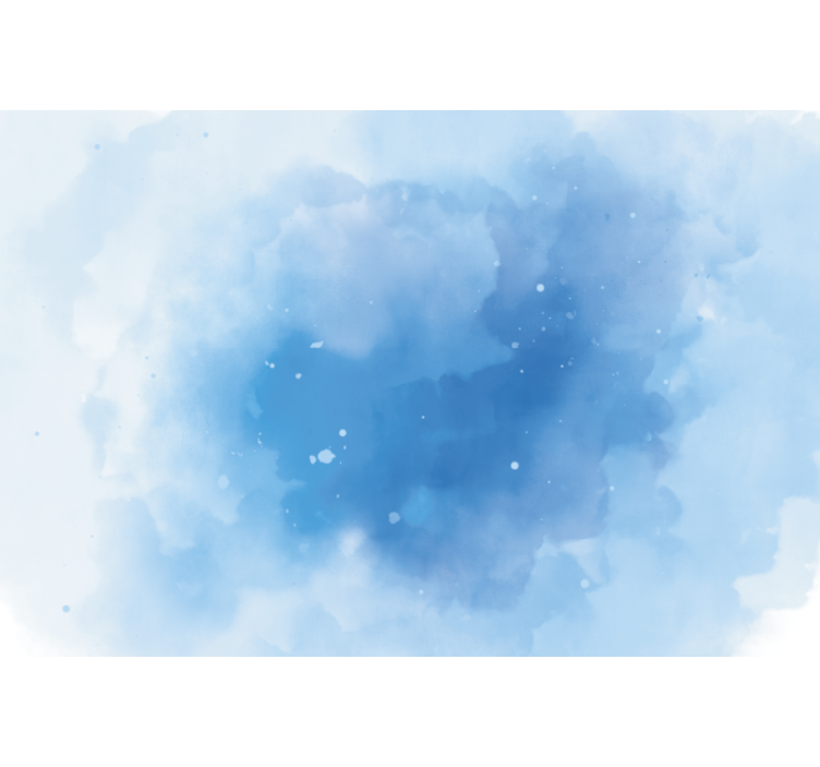 Rollo fenster schlafzimmer in minimalistischem blau-aquarell - TenStickers