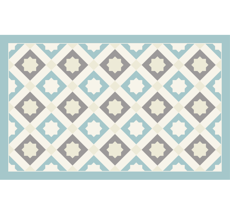 Rollo fenster schlafzimmer hellblaue geometrische sterne - TenStickers