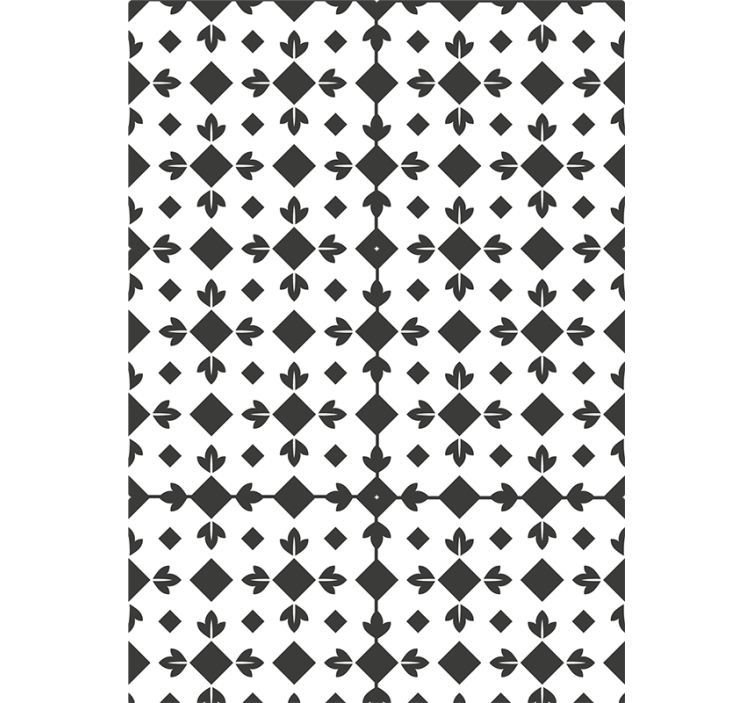 Rollo fenster schlafzimmer in schwarz-weiß-muster - TenStickers