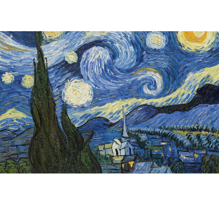 Rollo fenster schlafzimmer van gogh sternennacht - TenStickers