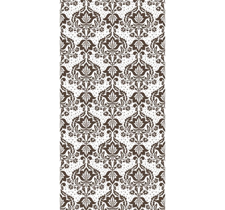 Rollo fenster schlafzimmer mit ornamentalblumen - TenStickers