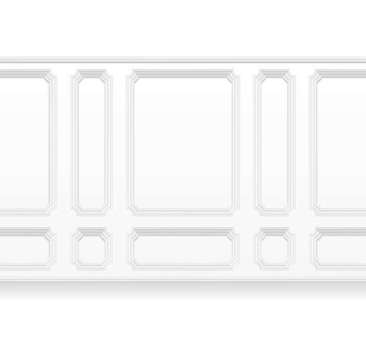 Rollo fenster weiß klassische viertelpaneele - TenStickers