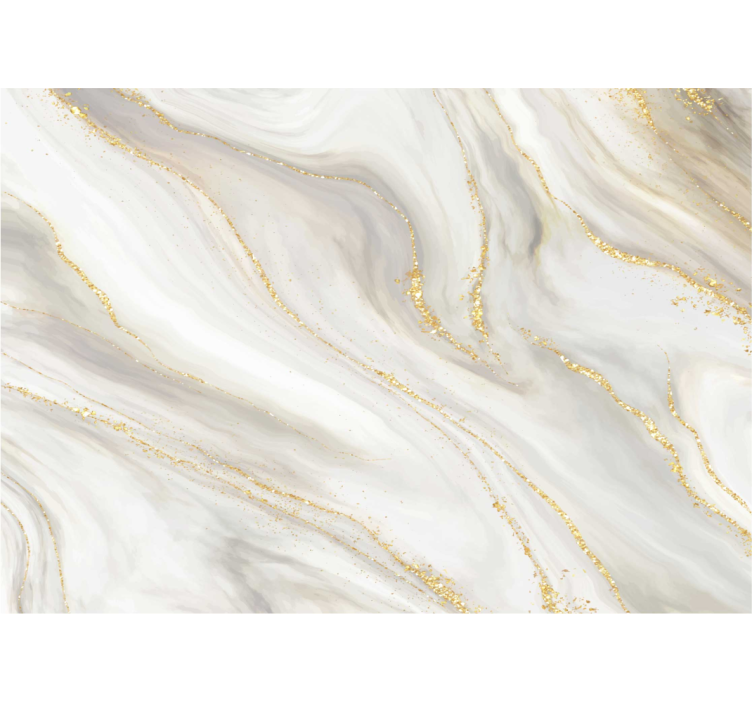 Rollo fenster weiß mit marmor in weiß und gold - TenStickers