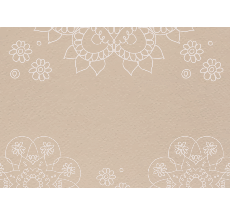 Rollo fenster beige mit indien mandala muster - TenStickers