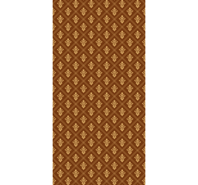 Rollo Fenster Klassisch verziertes goldenes muster - TenStickers