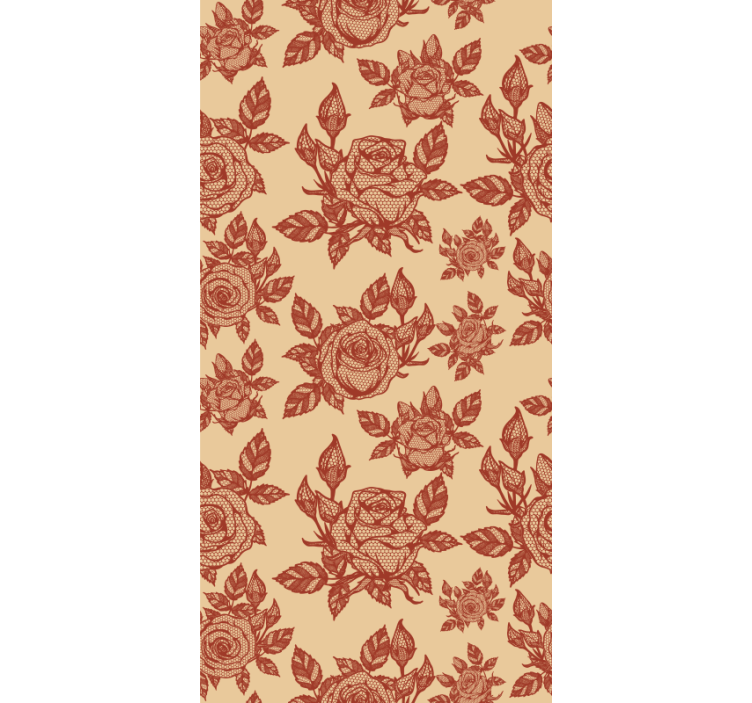 Blumen Rollo Rose spitze Design - TenStickers