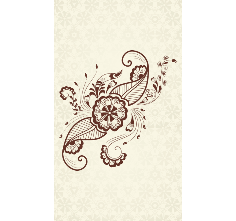 Rollo Fenster Blumen aufwendiges blumenmotiv - TenStickers