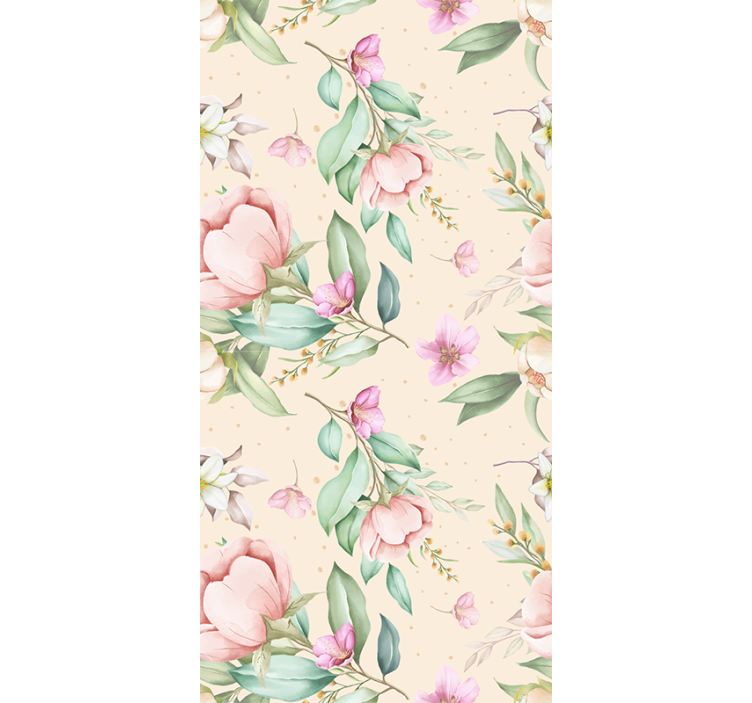 Blumen rollo für Balkon Originales blumenmuster - TenStickers