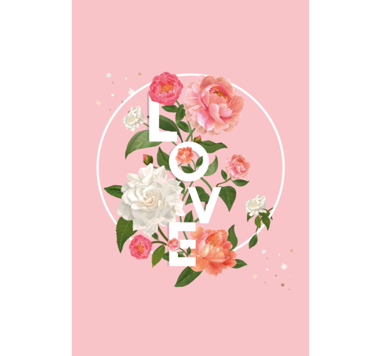 Rollo Fenster romantisch liebe florales design - TenStickers