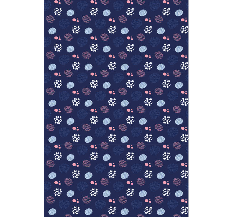 Rollo Fenster mit Muster abstrakte kreismuster - TenStickers