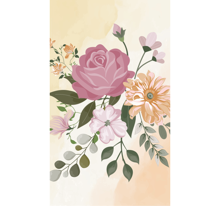 Blumen Rollo Pflanzen Realistisch - TenStickers