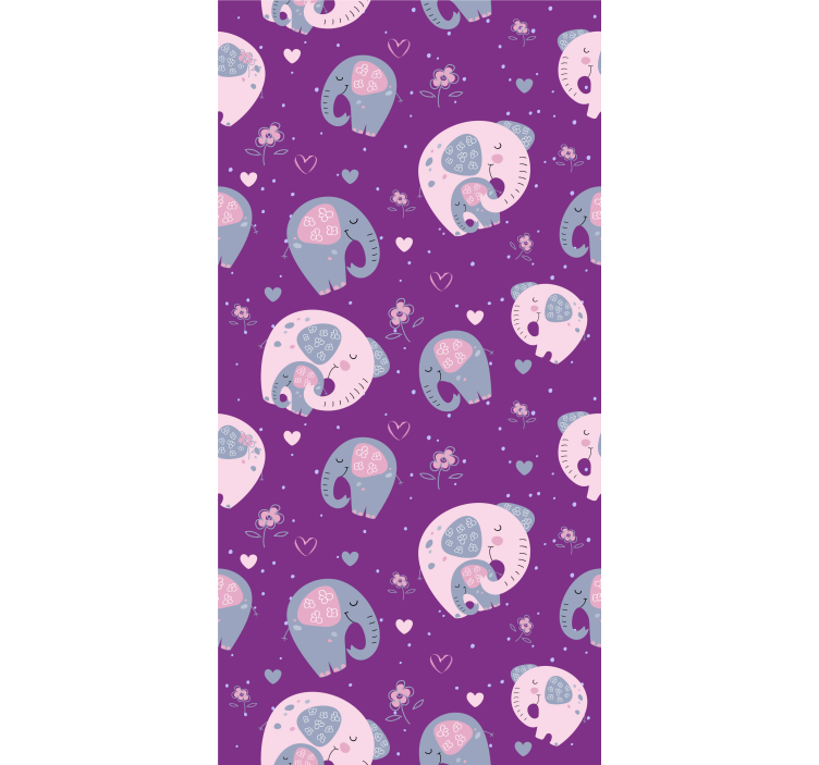 Rollo fenster tiere mit niedlichem elefantenmuster - TenStickers