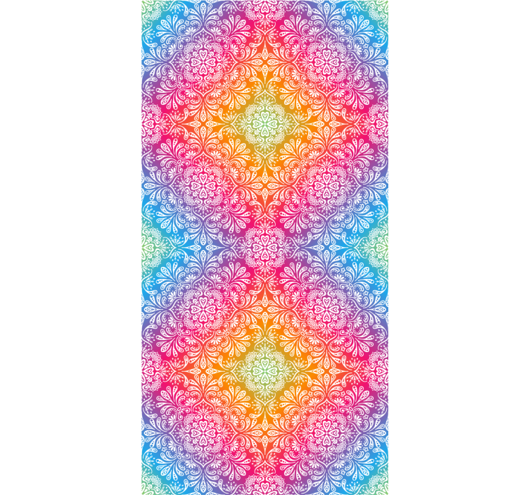 Rollo Fenster Zen buntes mandala-muster - TenStickers