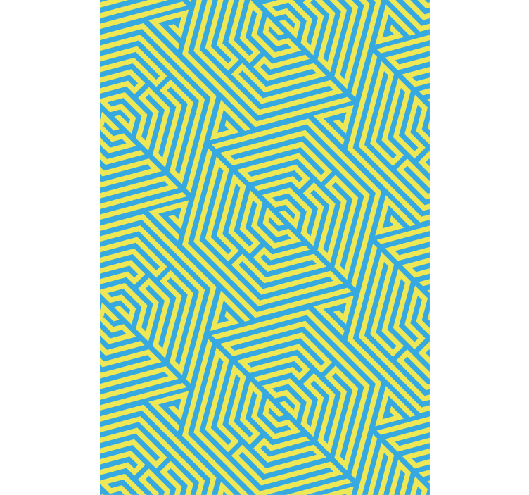 Rollo Fenster mit Muster geometrische lineare anordnung - TenStickers