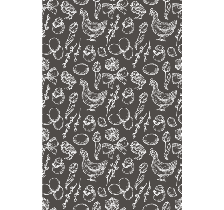 Rollo Fenster Tiere bezaubernde hühnermuster - TenStickers