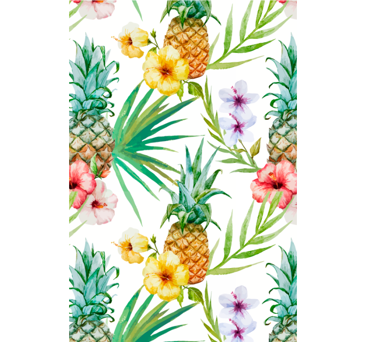 Rollo Küche bemalte Ananas - TenStickers