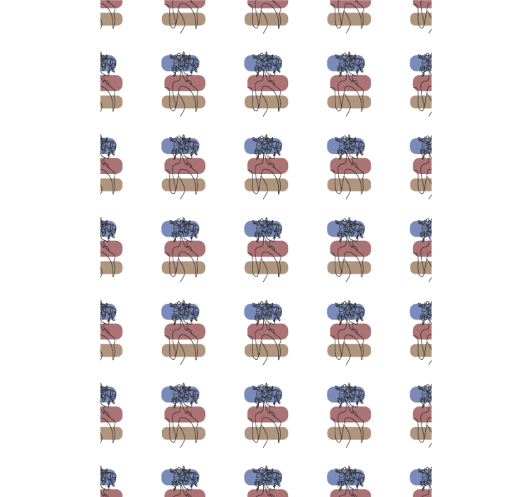 Rollo Fenster Blumen geometrisches frauendesign - TenStickers