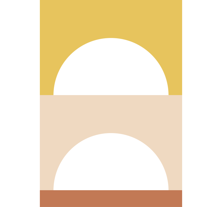 Fenster Rollo Modern kreise der aufgehenden sonne - TenStickers