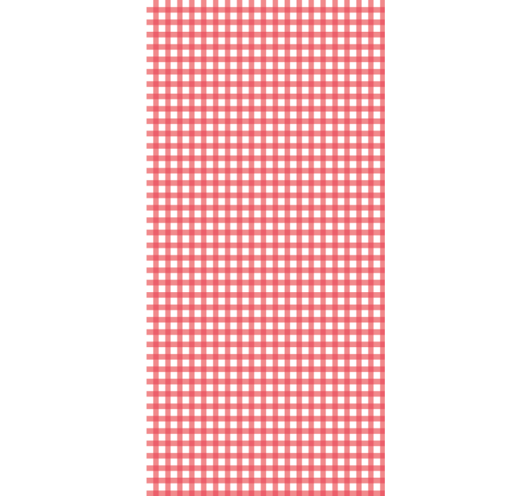 Rollo Küche Rot kariertes dekor - TenStickers