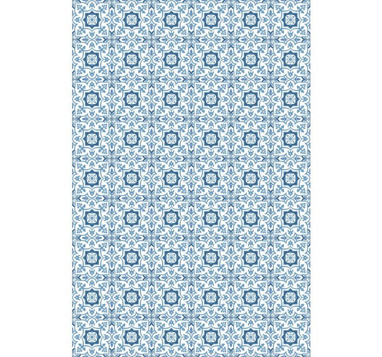 Rollo Fenster Badezimmer komplexe blaue fliesen - TenStickers