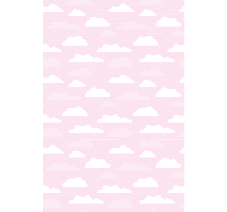 Rollo fenster wolken verträumtes pinkes muster - TenStickers