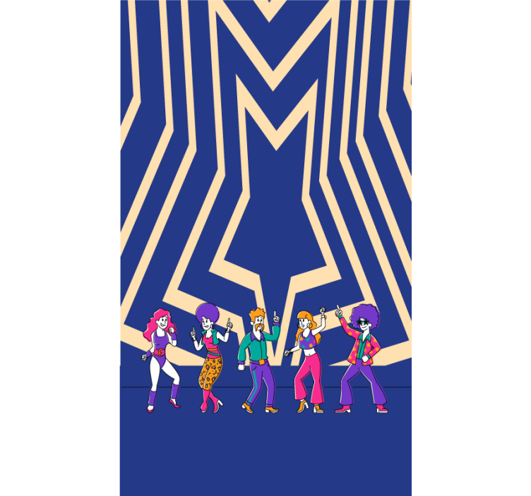 Rollo Fenster Spaß disco-tanzstimmung - TenStickers