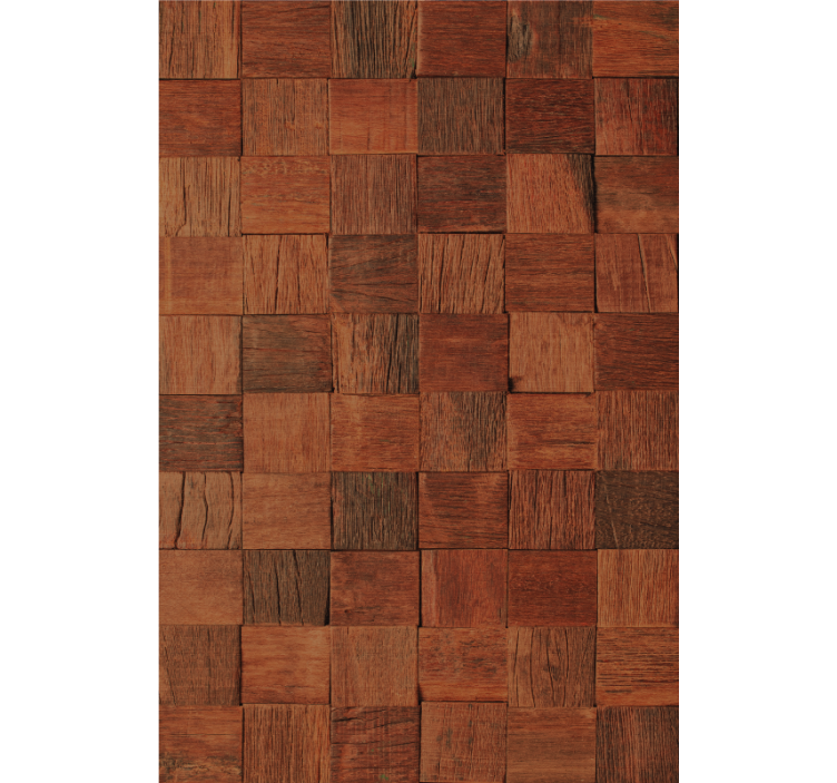 Rollo Fenster mit Muster kantholzplatten - TenStickers