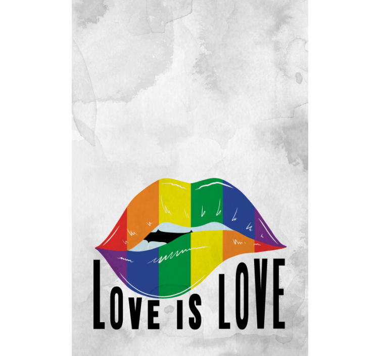 Rollo Fenster Spruch regenbogen-lippenkunst - TenStickers