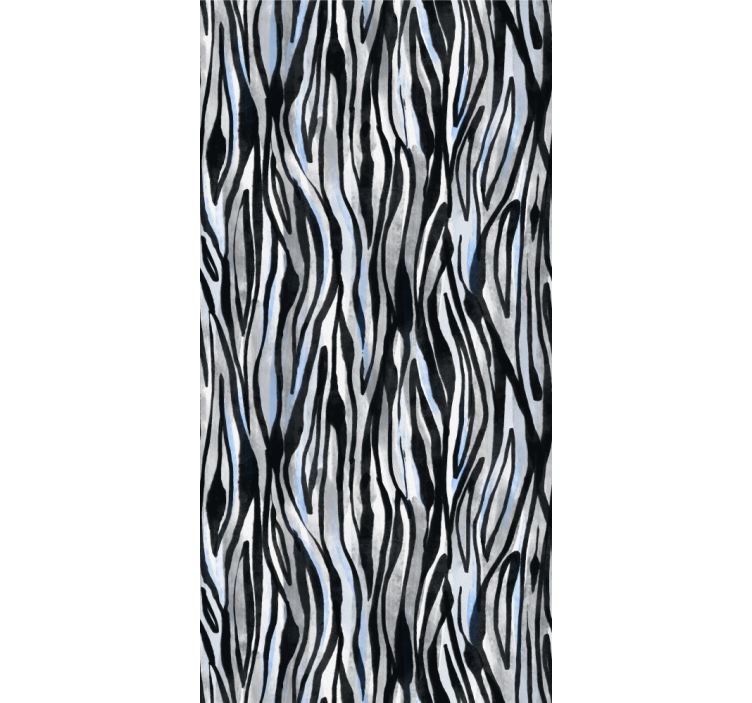 Rollo Fenster mit Muster abstrakte zebrastreifen - TenStickers