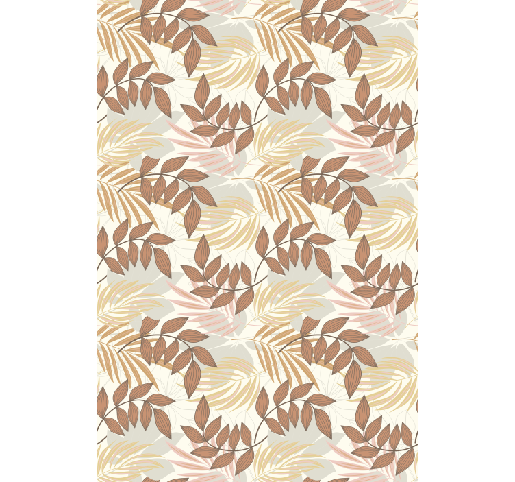 Rollo Fenster Blumen und Pflanzen zartes blattmuster - TenStickers