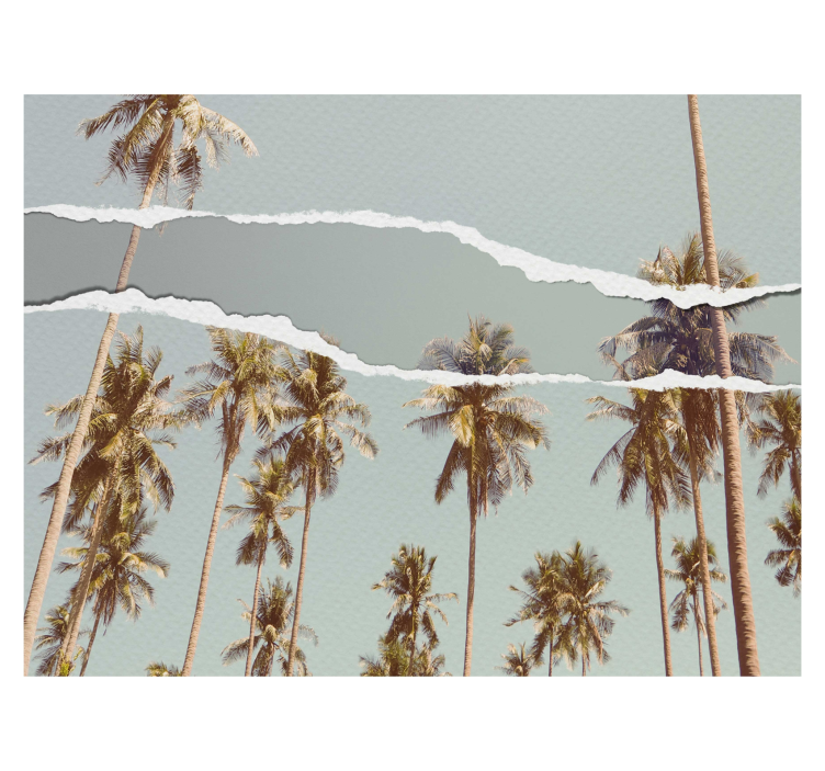 Rollo Fenster Baum palmen-sommer-design - TenStickers