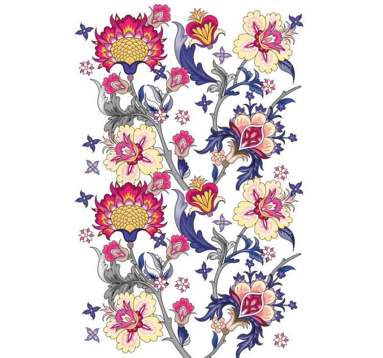 Rollo Fenster Blumen lebendiges blumenarrangement - TenStickers
