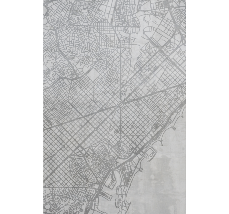 Rollo Fenster Weltkarte stadtplan-muster - TenStickers