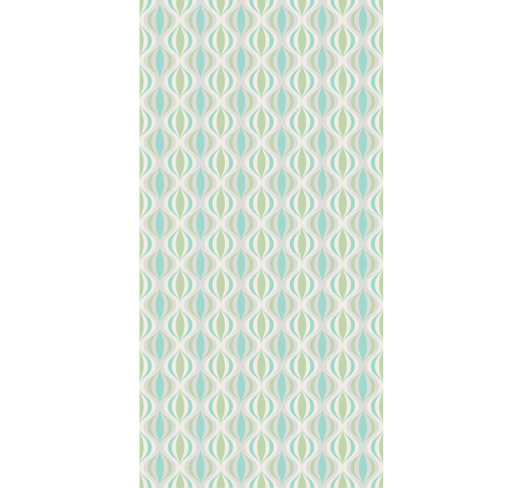 Rollo Fenster mit Muster wellenförmiges wellenmotiv - TenStickers