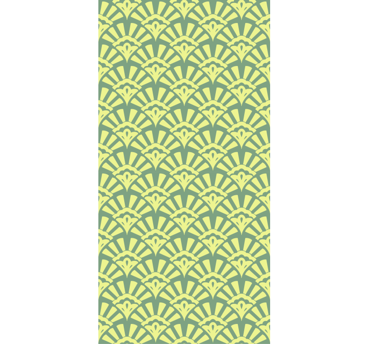 Rollo Fenster mit Muster elegantes blattthema - TenStickers