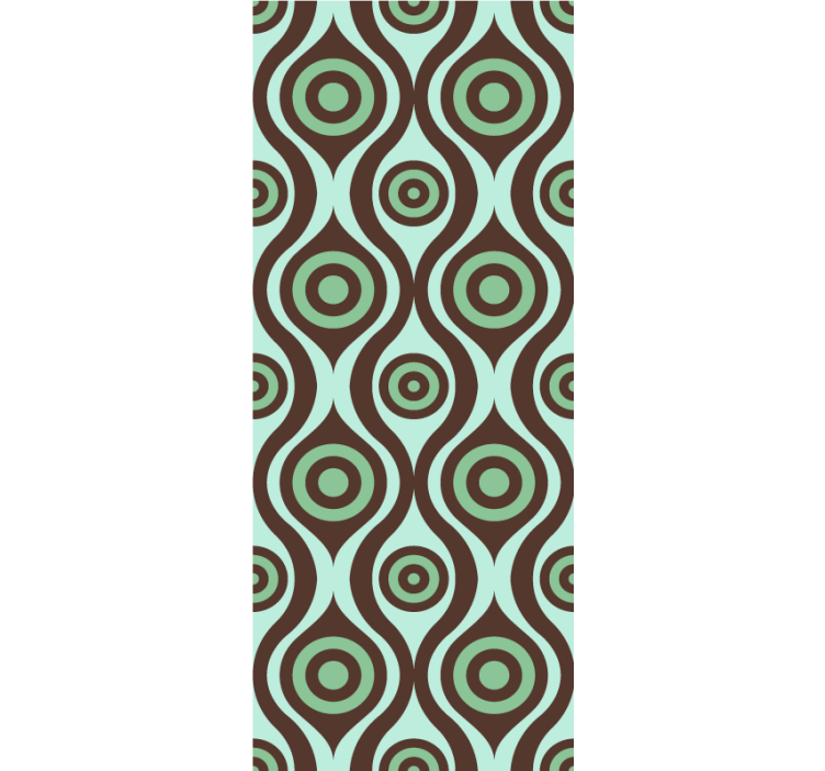 Rollo fenster mit muster in konzentrischem kreismuster - TenStickers