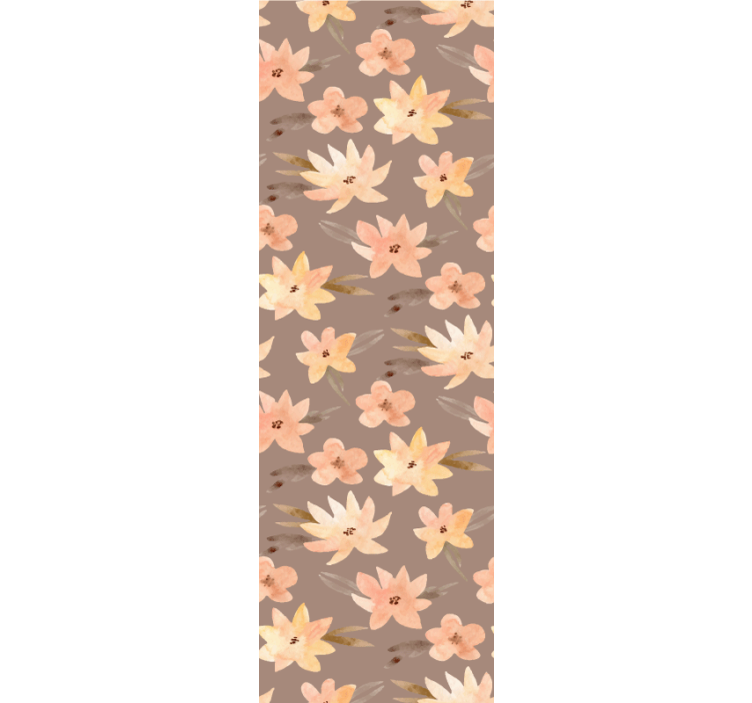 Rollo Fenster Blumen und Pflanzen sanftes blumenmuster - TenStickers