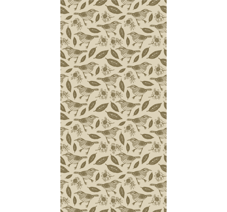 rollo Ehe Vögel in der natur und Pflanzen - TenStickers