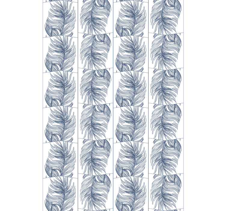 Rollo Fenster Blumen und Pflanzen stilisierte beige blätter - TenStickers