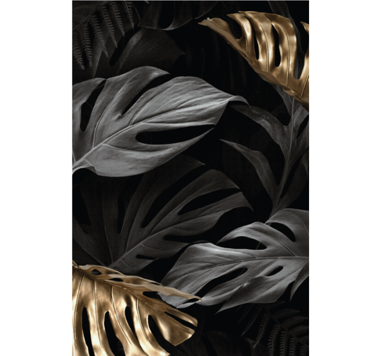 Rollo Fenster Elegant große tropische blätter - TenStickers