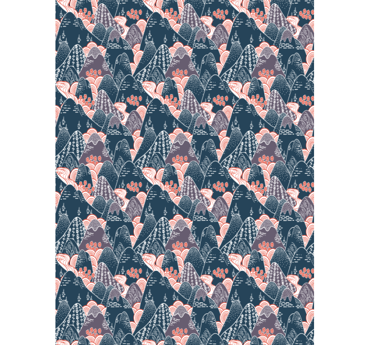 Rollo Fenster skandinavisch berge und flüsse - TenStickers