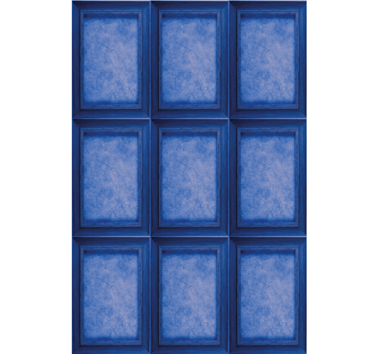 Rollo Fenster mit Muster elegante blaue paneele - TenStickers