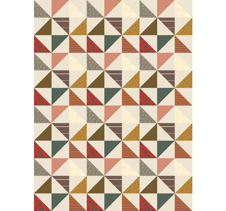 Weitere Vintage Rollo Küche Patchwork geometrisch - TenStickers