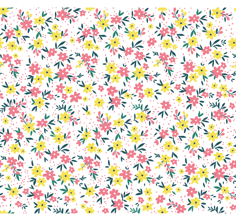 Rollo fenster blumen und pflanzen mit blumenmuster - TenStickers