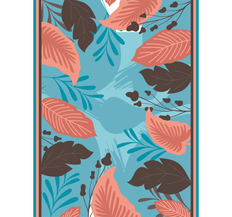 Rollo Fenster Blumen und Pflanzen blattblumenarrangement - TenStickers