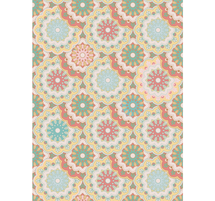 Rollo Fenster Blumen komplizierte florale Muster - TenStickers