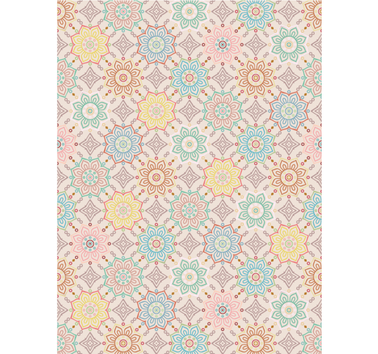 Rollo Fenster Blumen lebendiges blütenkonzept - TenStickers